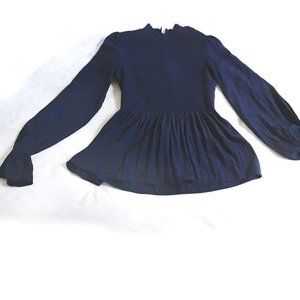 Gorgeous Navy Blue VENUS Smocked Top